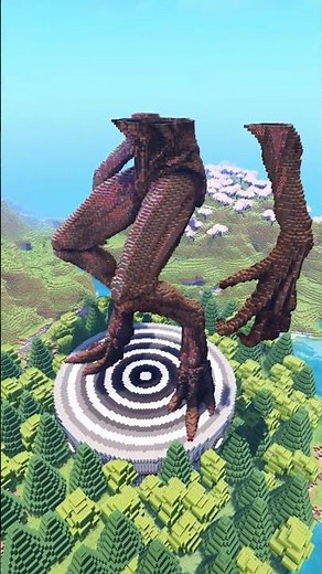 Minecraft Demogorgon Build Timelapse #minecraft #strangerthings