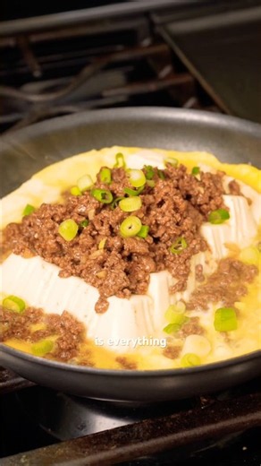 High Protein Egg Tofu with Minced Beef - over 140g of protein!