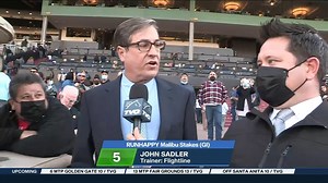 10K views · 277 reactions | "You're looking at an historic type horse." Trainer John Sadler says following FLIGHTLINE's victory in the G1 #Runhappy Malibu Stakes at Santa Anita Park! | FanDuel Racing | Facebook