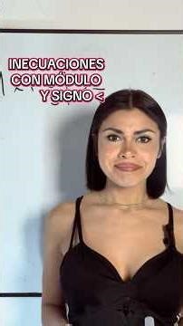 Inecuaciones con Módulo y signo Menor #matematicas #secundaria #algebraicamente