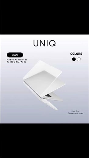 ￼UNIQ Husk Pro Claro Case for Macbook M1 M2 M3 M4 M5 Chip Model MacBook Air/Pro (13") 2016-2025