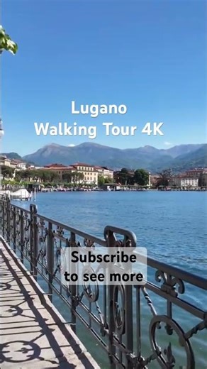 Walking tour channel for you ❤️ #walkingtour #walkingtour4k #lugano