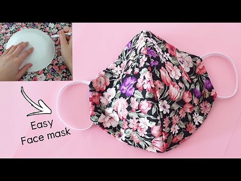 Make Fabric Face Mask at Home - DIY Cloth Face Mask No Sewing Machine - Easy Face Mask Pattern