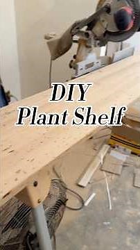 DIY Large Plant Shelf | Barn Board and Corbels