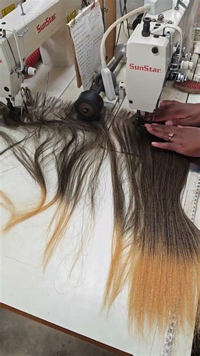 how to make a wig with sewing machine. #hairstyle #wigs #hair #sewing