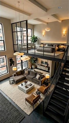 $300,000 Industrial Loft Transformation😱 #design #satisfying #transformyourhome #luxuryhomes #home