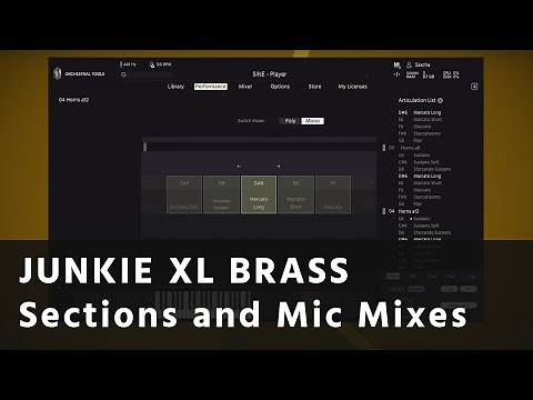 Tom Holkenborg's Brass: Walkthrough 1–overview, Sections, Mic Mixes