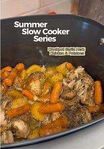 Garlic Herb Chicken & Potatoes Slow Cooker Recipe