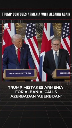 #FirstpostNews: Trump Confuses Armenia with Albania, Calls Azerbaijan 'Aberbijan'