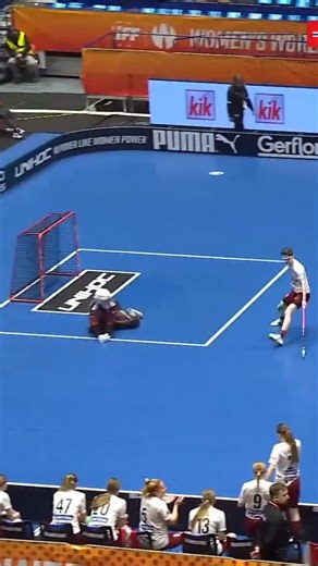 | GOALIE ASSIST! 😮‍💨 @estereelbrete with a nasty throw for the goal! 🤩 What a lovely goalie moment! 🥰 #NoPowerLikeWomenPower 🎟️ Tickets in bio & stories 📅 6–14 December 2025 #WFC2025 #floorbal #iff | World Floorball Championships