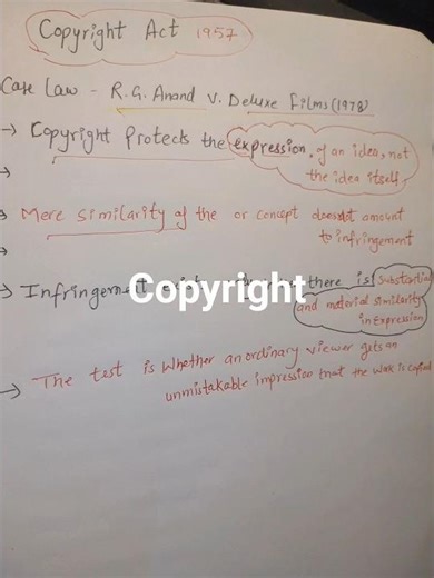 copyright act# R.G Anand case# intellectual property right #exam #ytshorts