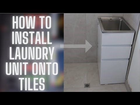 Installing a Laundry Unit onto Finished Tiled Walls, easy!