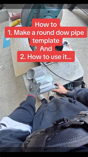 Matt Wilson on Instagram: "How to make a round downpipe template, and then how to use it! #fyp #plumber #roofing #howto #diy #education #plumbing #roofer"