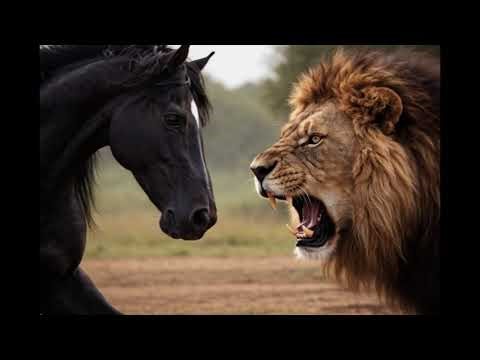 Lion vs Horse 🦁🐎 | Fearless Roars | Face to Face Battle