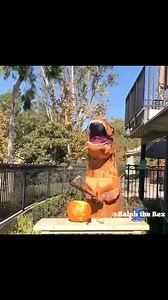 How to properly carve a pumpkin 🤣 #Halloween #pumpkins #dinosaurs | Ralph The Rex