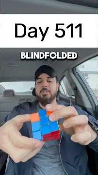 Day 511 of solving the Rubik’s cube blindfolded every single day until I break the National Record