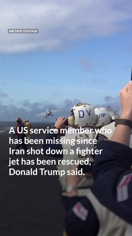 Trump says missing US service member has been rescued in Iran
