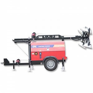 [Hot Item] 4*1000W Melta Halide/4*350W LED 7-9m Diesel Generator Hydraulic/Manual Mobile Lighting Tower