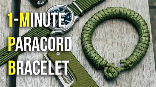 1-Minute Quick Deploy Paracord Bracelet | Make and Unravel Fast