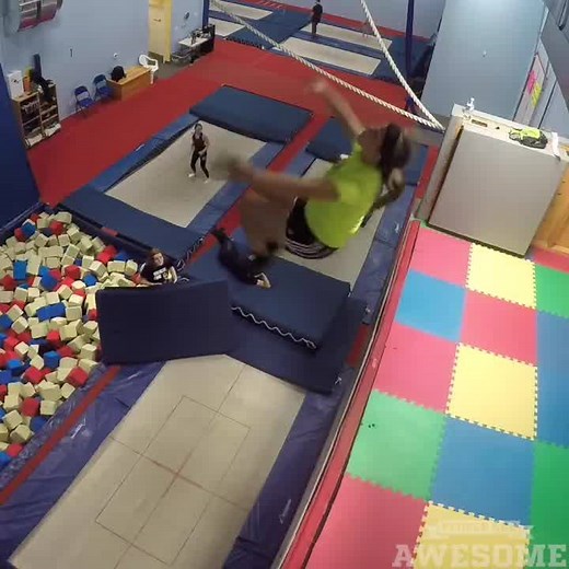 Last week we featured some trampoline wall tricks by Sam Sendel & Thomas Chambers in a video that got over 80 million views! Thanks to Samantha for the amazing clips and to everyone who watched it! Here's a few more tricks from Samantha Sendel! :) | People Are Awesome