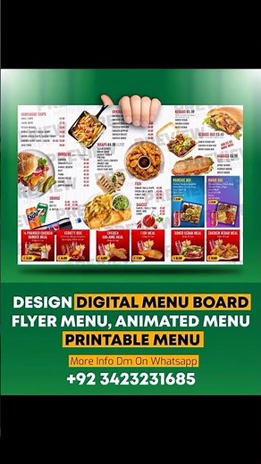 menu card design for restaurant | how to make a menu card #asmrsounds #asmrvideo #asmrfood