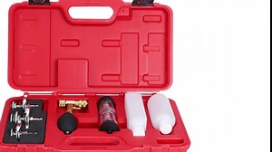 Cylinder Gasket Tester, CO2 Cylinder Head Gasket Leak Detector Tester with 3 Bayonet Adapters Gauge Kit Auto Tool