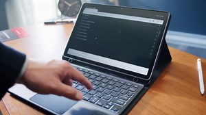 SaharaCase ProTouch Keyboard Folio Case with TrackPad for Galaxy Tab A11+ and Galaxy Tab A9+ - Integrated Kickstand, Built-in Track Pad, Removable Backlit Keyboard - Black