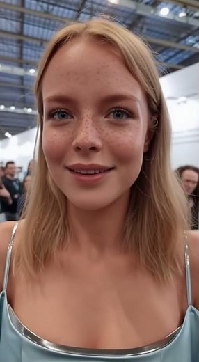 Would You Dare to Date This Artificial Blonde Girlfriend Unveiled at Expo 2025? #AI #android