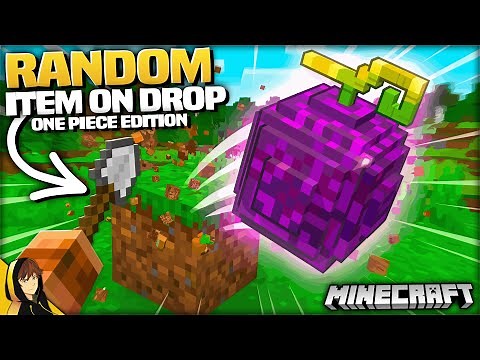 Minecraft But EVERY BLOCK / KILL Drops a Random ONE PIECE Item!
