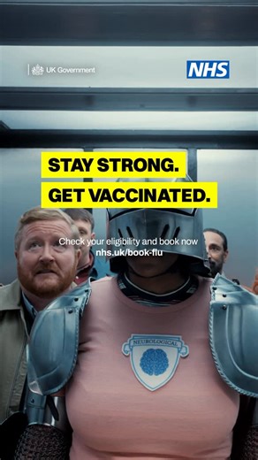 Department of Health and Social Care on Instagram: "Help your body fight flu. Stay strong. Get vaccinated. To check your eligibility and book now, search ‘Book flu vaccination’ on the NHS website."