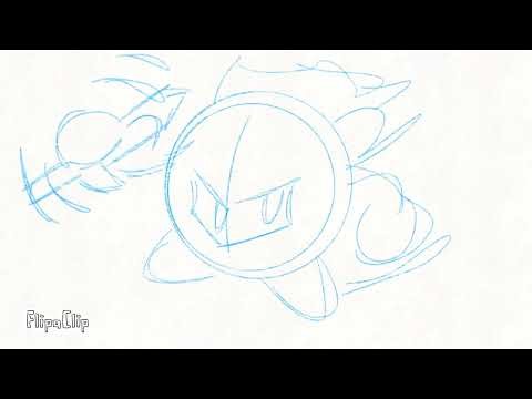 practice animation on sword spinning