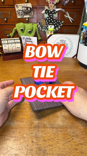 DIY Cute Tie Pocket for Journals & Crafts