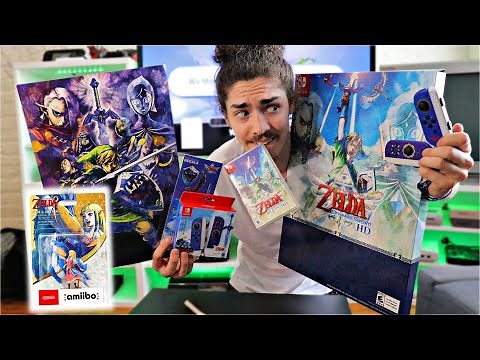 ULTIMATE The Legend of Zelda: Skyward Sword HD Unboxing! [Joy cons, Amiibo, Pre Order Bonuses!]