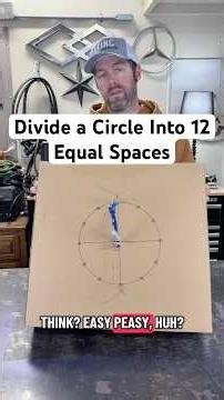 Divide Any Circle into 12 Equal Parts Using Only a Compass