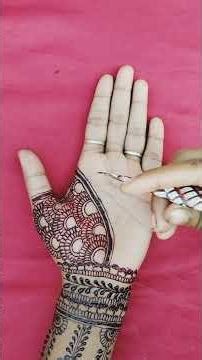 Easy And Simple Front Hand Mehndi Design 🥰💖. Very Beautiful Design #shortvideo #like #mehndi