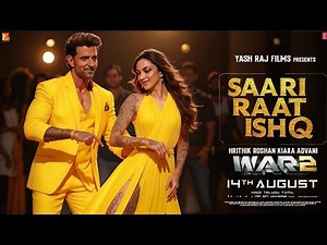 WAR 2:Saari Raat Ishq (Hindi) New Song | Hrithik Roshan, Kiara advani | New Bollywood Song | E Music