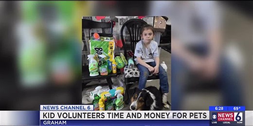 Young volunteer helps animals in need at Graham Humane Society