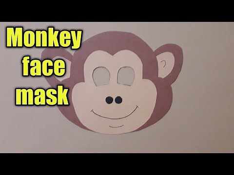 Monkey face mask | How to make monkey face mask|™monkey mask #monkeymask