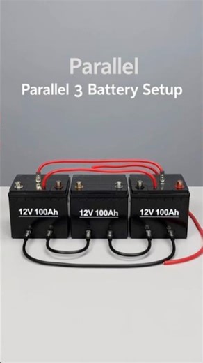 Batteries Parallel Connection Easy Method. #electrical experiment