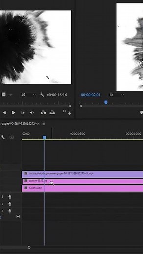 How to Create Ink Drop Effects in Premiere Pro #tutorial #editing #aftereffects #animation
