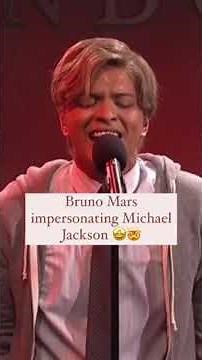 Bruno Mars Impersonating MJ. 🥰 #snl #brunomars #comedy