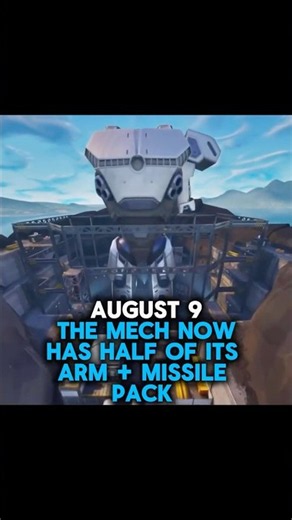 Fortnite Season 9 OG Mecha Construction. Half arm + Missile Pack installed!
