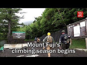 Mount Fuji's climbing season begins