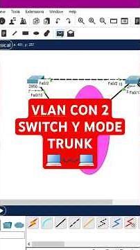 Como CONFIGURAR una VLAN con 2 SWITCH y MODE TRUNK