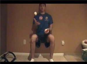 Longest Wall Sit While Juggling Three Balls