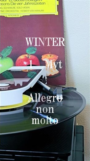 午後のレコード鑑賞 ～サウンドバーガーによる～ヴィヴァルディ四季より冬第1楽章 #ヴィヴァルディ #四季 #冬 #winter #レコード #records #サウンドバーガー