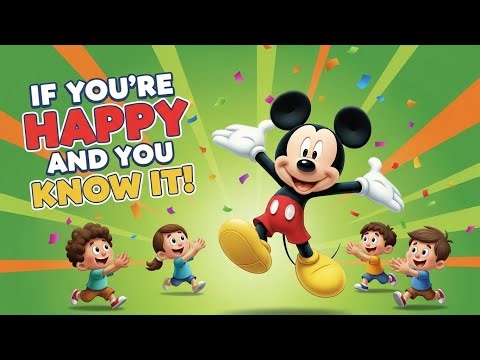 If You’re Happy and You Know It 🎵 | Mickey Mouse Fun Song for Kids