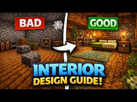 Minecraft | 12 Must Know Tips for Building Better Interiors