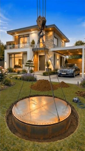 I Made a Hidden Metallic Circle shape Room in My Backyard