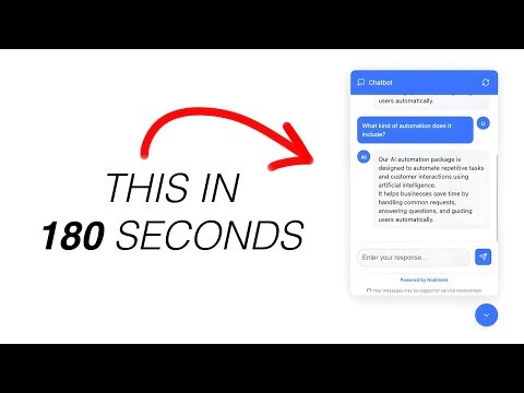 Fastest & Easiest Way to Build a Website-Ready AI Chatbot (3 Minutes)